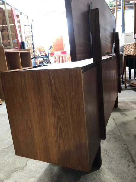 William Lawrence Teak Dressing Table with Mirror
