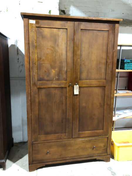 Solid Wooden Double Wardrobe