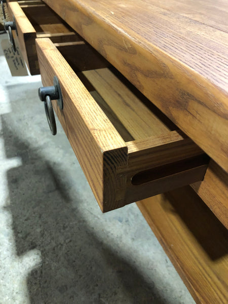 Solid Wooden Coffee Table with Three Drawers