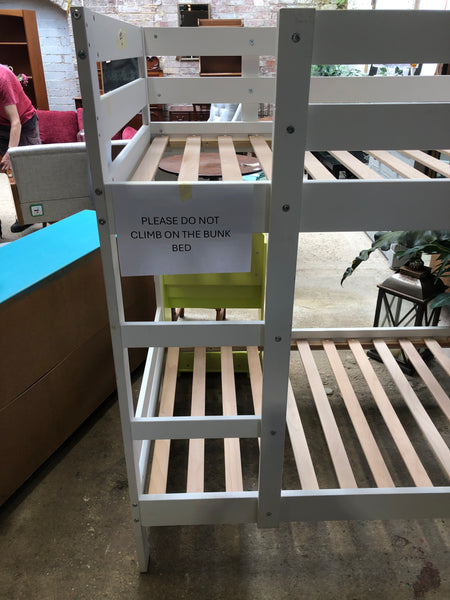 IKEA White EU single Bunkbed - REF
