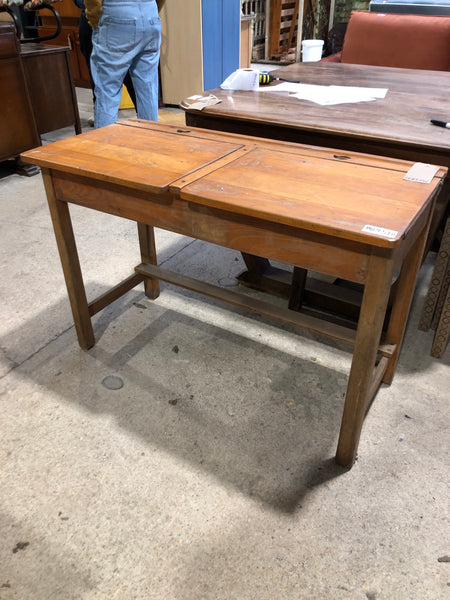 GHC - Vintage Double School Desk