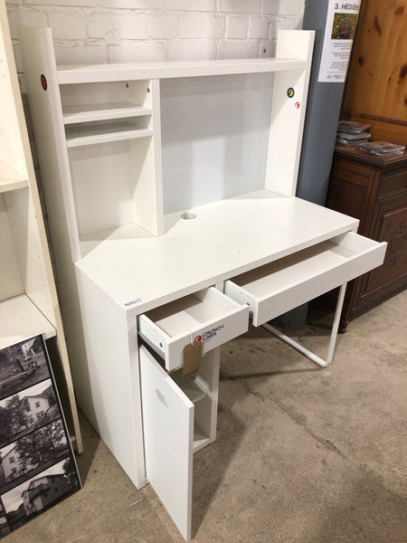 White Desk with Shelving