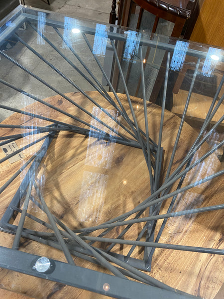 Glass Topped Coffee Table