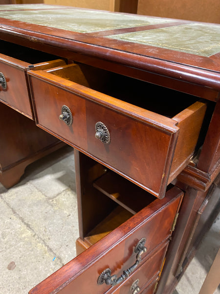 Leather Topped Captain’s Desk