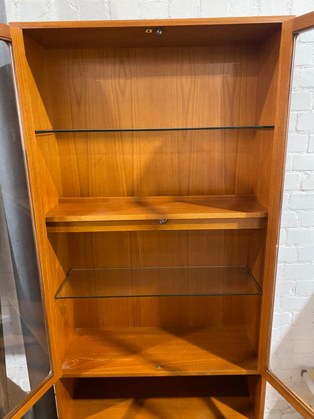 Tall MidCentury G-Plan Teak Display Cabinet