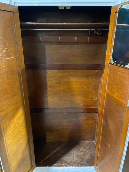 Grey Painted Vintage Wardrobe