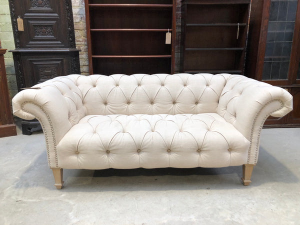 Cream Chesterfield Style Sofa