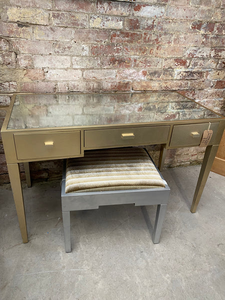 Gold Mirrored Dressing Table