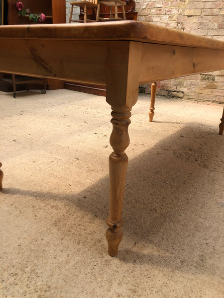 Large Rustic Pine Dining Table