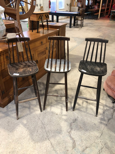 Three Vintage Bar Stools
