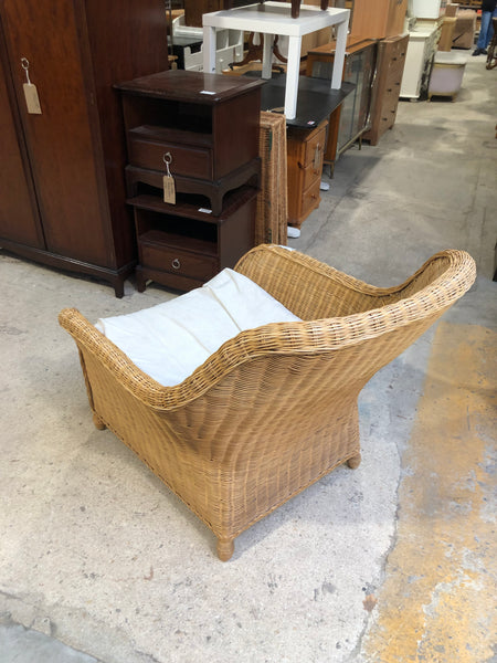 Large Wicker Armchair