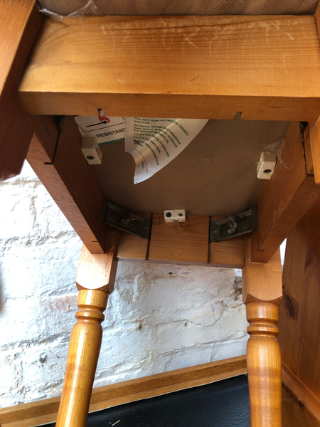 Small 4 Drawer Pine Dressing Table & Stool