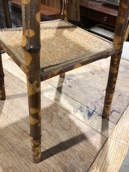 Vintage Tiger Bamboo Side Table