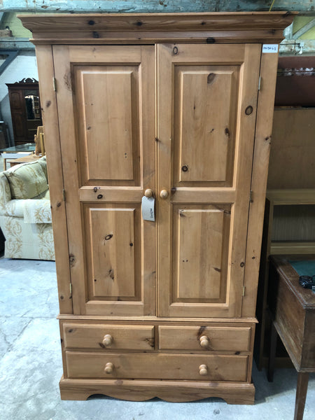 Solid Pine Double Wardrobe - GHC