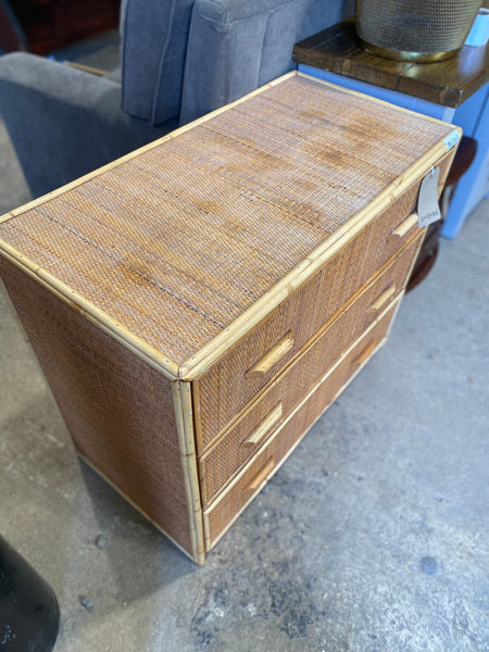 Rattan & Cane Chest of Drawers