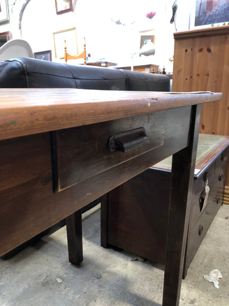 Small Antique Rustic Pine Desk