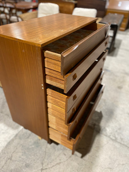 Mid Century Avalon Teak Chest of Drawers
