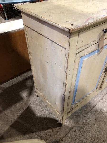 Rustic Painted Pine Compact Sideboard