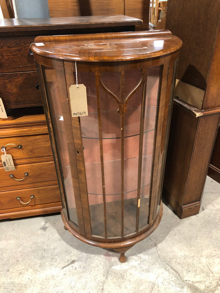 Vintage Demi Lune Display Cabinet