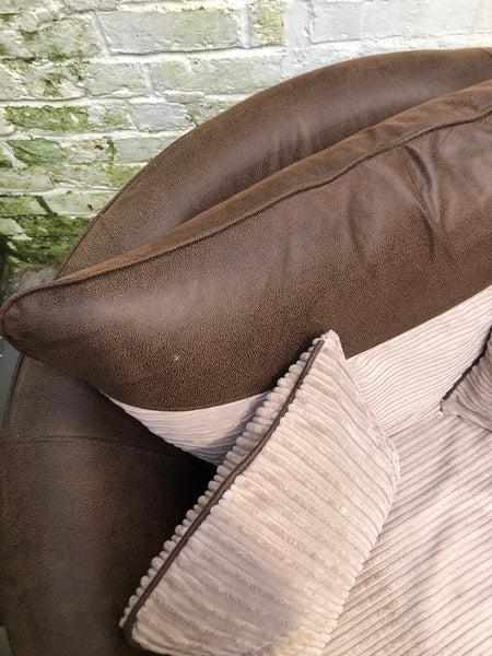 Suede Effect Swivel Snuggler Seat