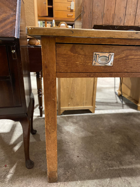 Oak Heavy Duty Industrial Style Desk