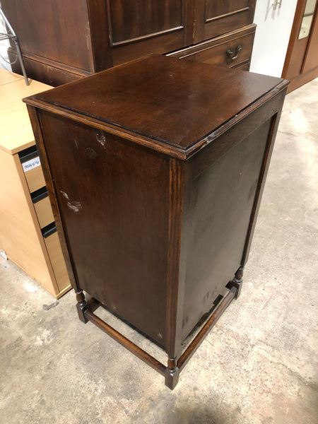 GHC - Small Vintage Oak Veneer Cabinet