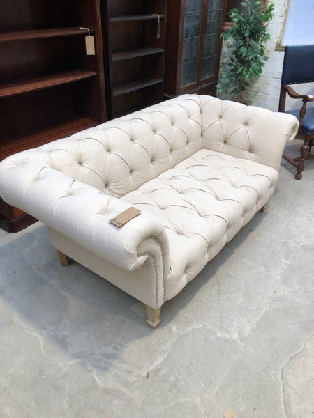 Cream Chesterfield Style Sofa