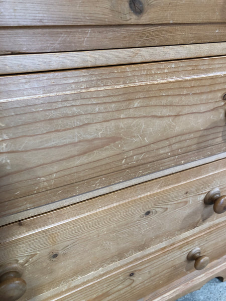 GHC - Rustic Pine Tallboy Chest of Drawers
