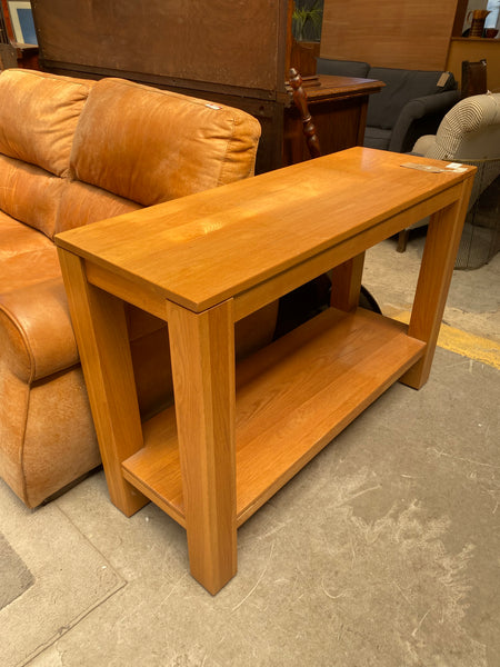 Solid Oak Console Hallway Table