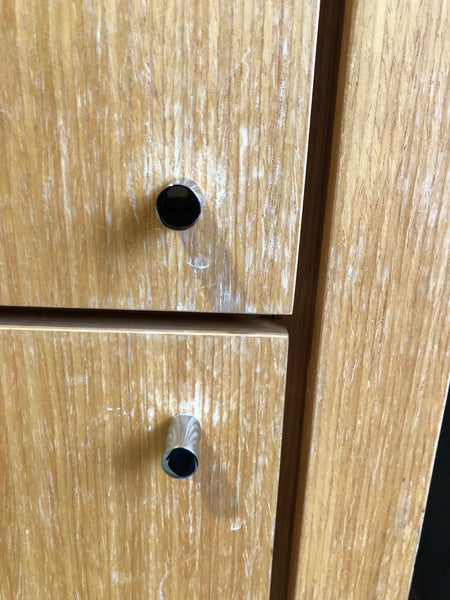 Tall Slim Veneer Storage Cupboard