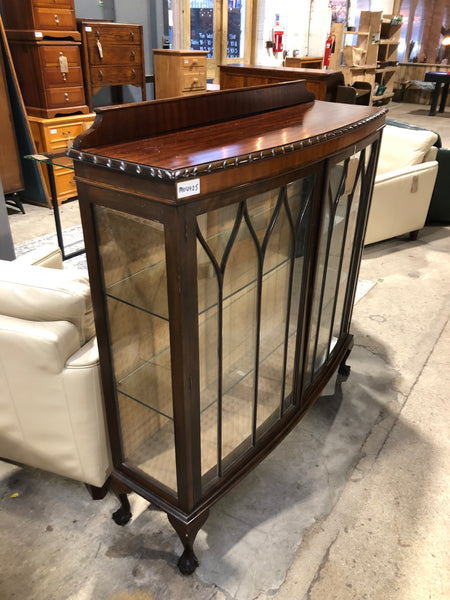 Mahogany Glass Display Cabinet