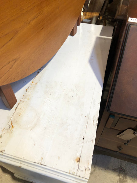White Painted Pine Chest of 3 Drawers