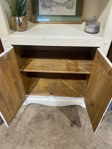 Painted Bookshelf & Cupboard
