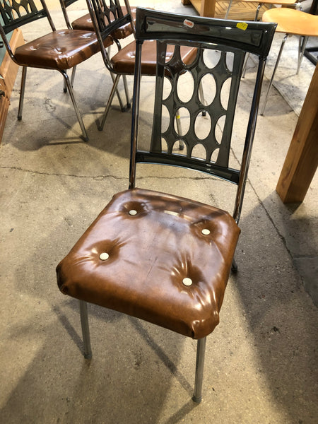 Vintage 70’s Set of 4 Chrome Dining Chairs