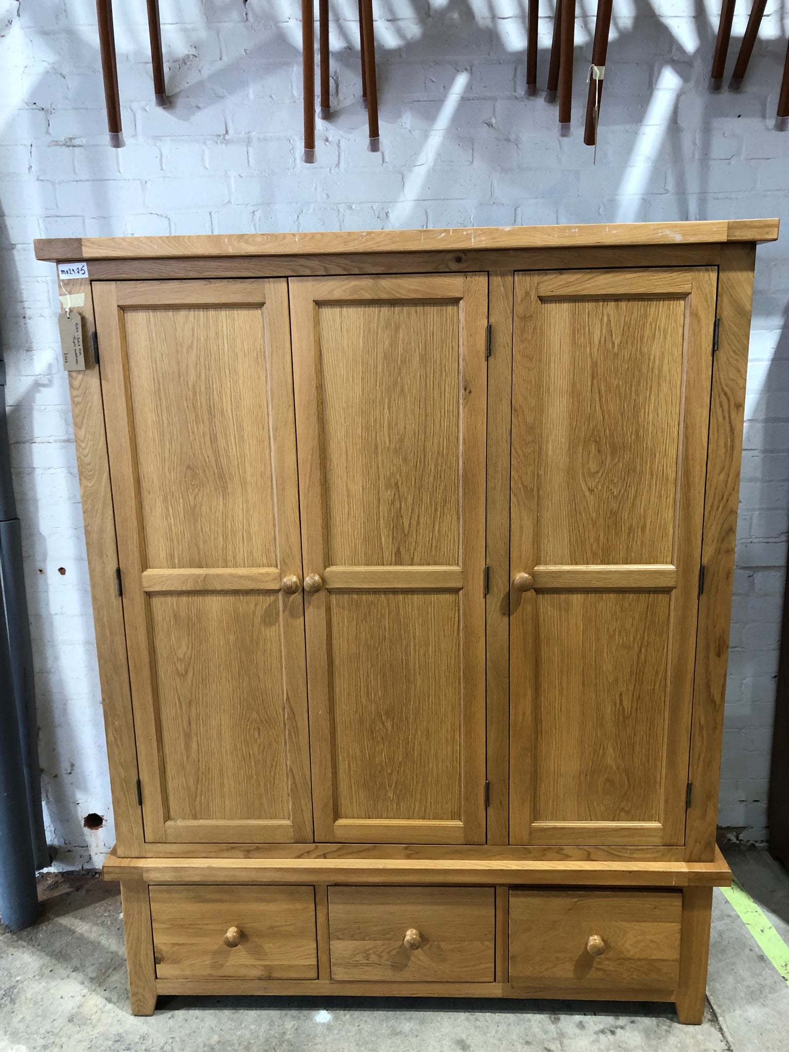 Solid Oak Triple Wardrobe - GHC