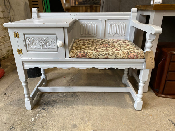 Painted Old Charm Gossip Bench