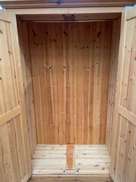 Large Solid Pine Double Wardrobe