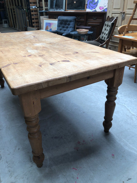 Large Pine Farmhouse Dining Table