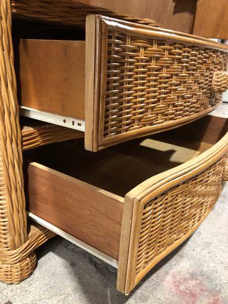 Wicker Double Wardrobe