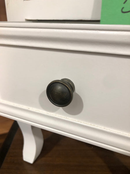 REF - Pair of White Bedside Drawers