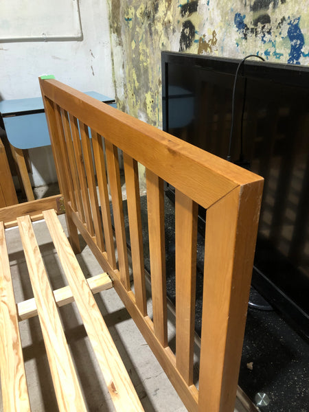 REF Oak Double Bedframe