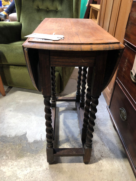 Small Barley Twist Gateleg Side Table