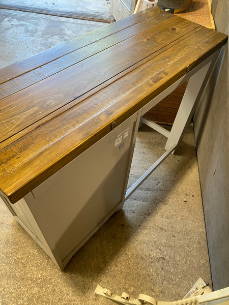 Grey Painted Wooden Top Desk