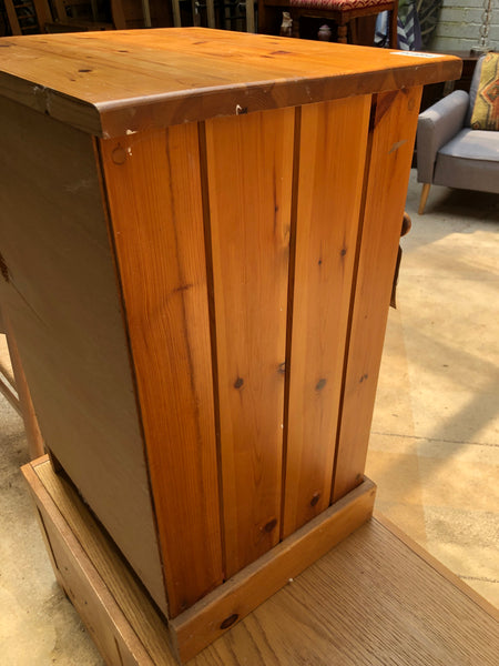 Pine Glass Fronted Cabinet