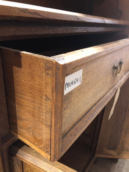 Vintage Oak Compact Sideboard Cupboard
