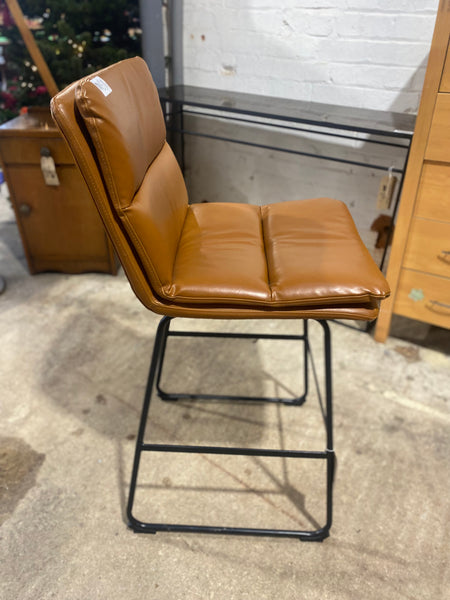 Faux Leather Bar Stool