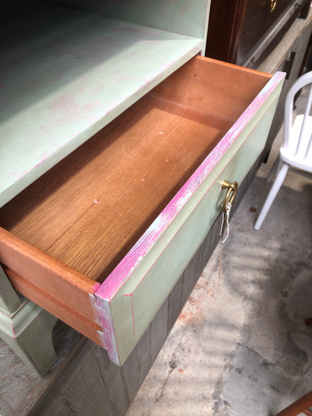Painted Stag Minstrel Bedside Table