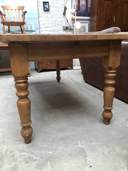 Large Pine Farmhouse Dining Table