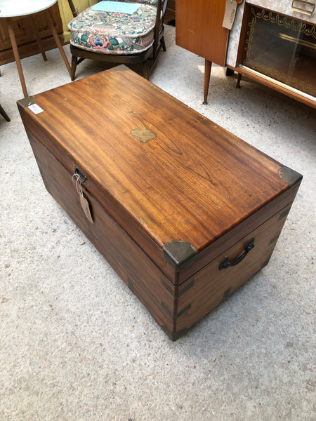 Victorian Camphorwood Campaign Trunk
