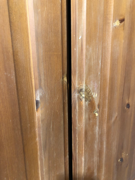 Pine Wardrobe with 2 Drawers